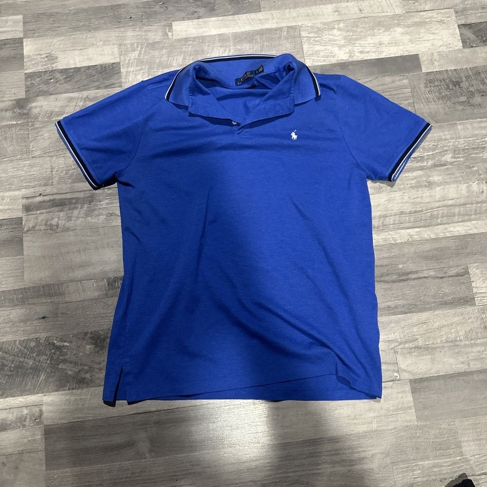 Polo Ralph Lauren Polo Shirt Mens L Custom Slim Fit Pony Casual Short Sleeve